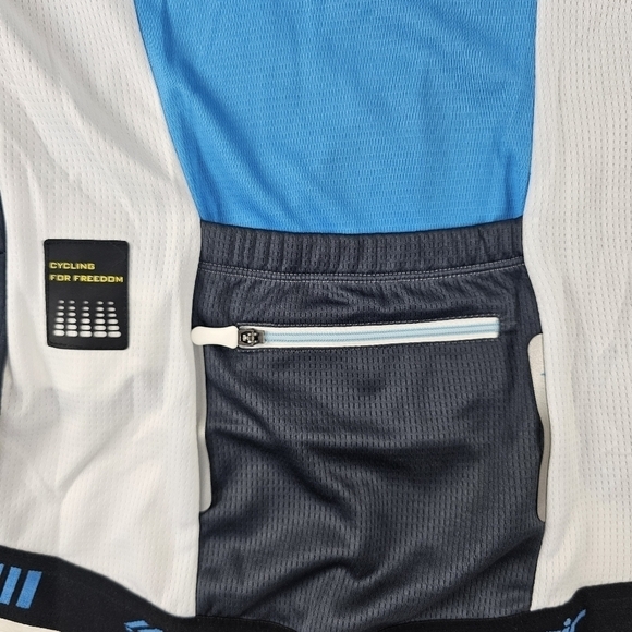 Santic bike Jersey XL Cycle for Freedom  bicycle spin athletics pockets - Picture 2 of 11